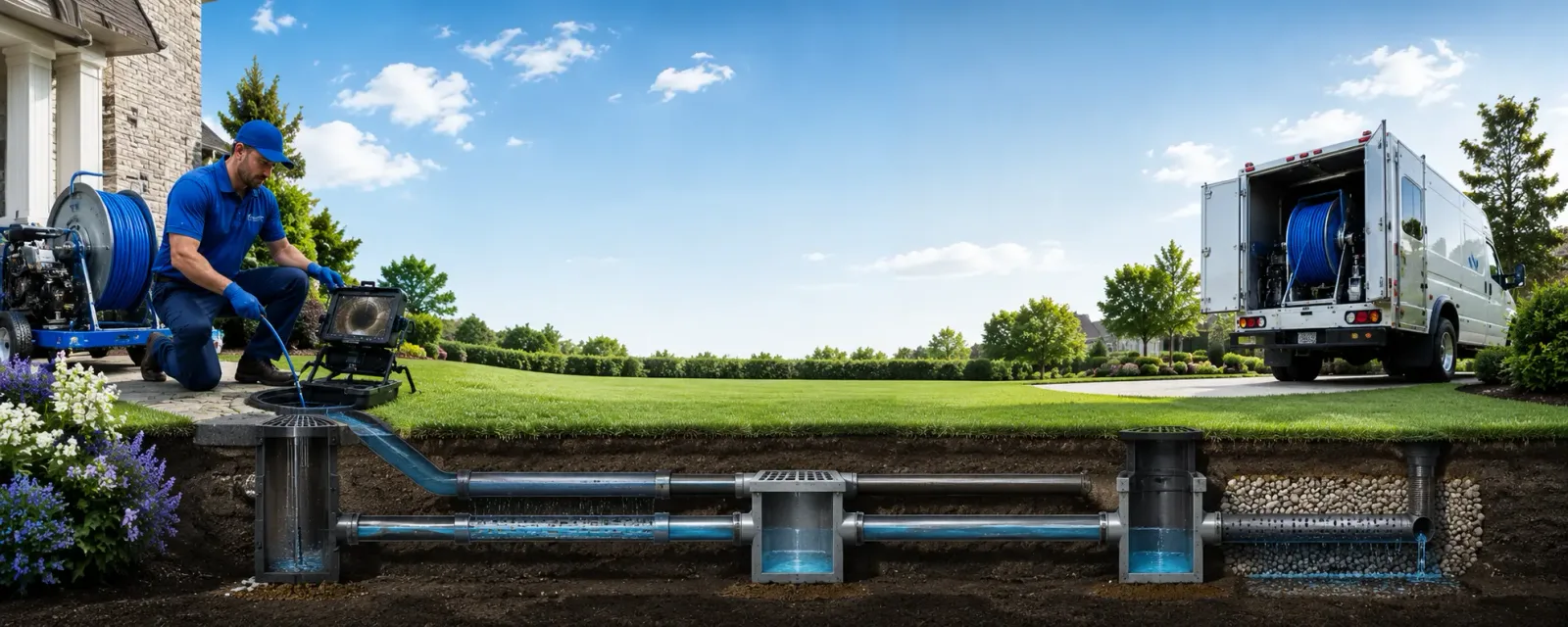 Outdoor drain cleaning information for Pownal, VT